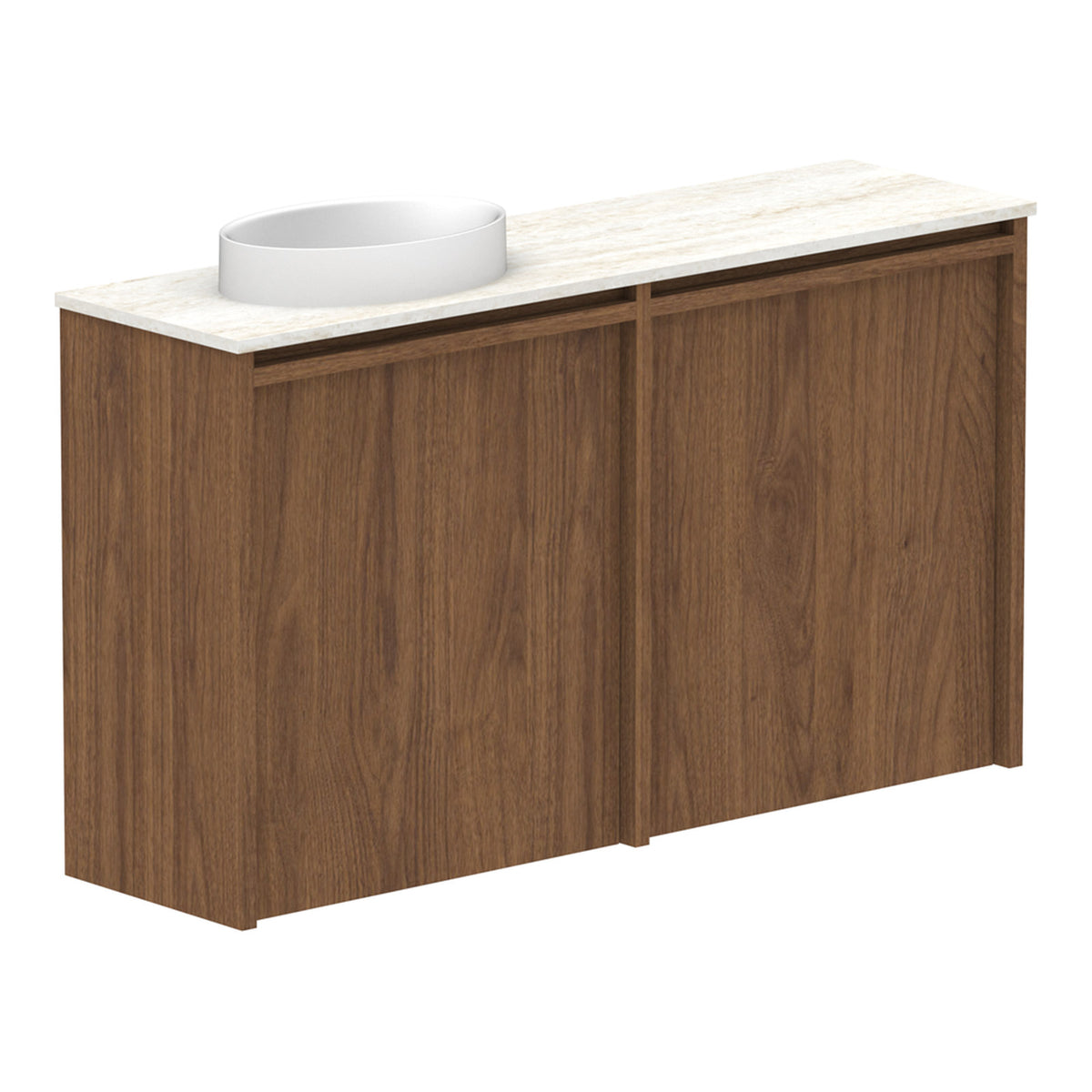 ADP Eli Mini 900mm Left Bowl Wall Hung Vanity ELIMDS0900WHLCS - The Blue Space