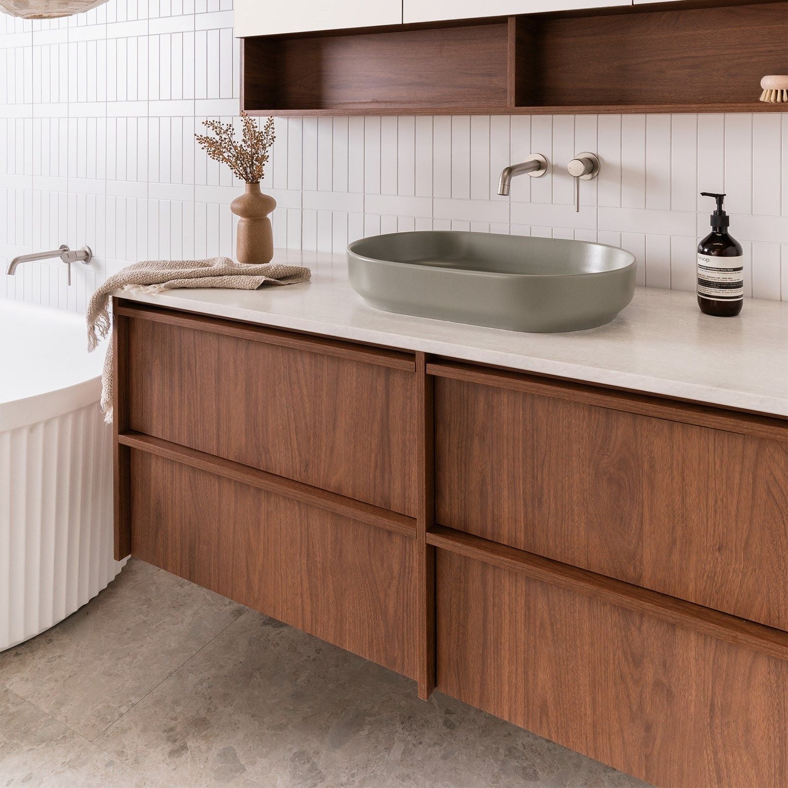 ADP Eli Wall Hung Vanity ELIFAW1500WHCCP - The Blue Space