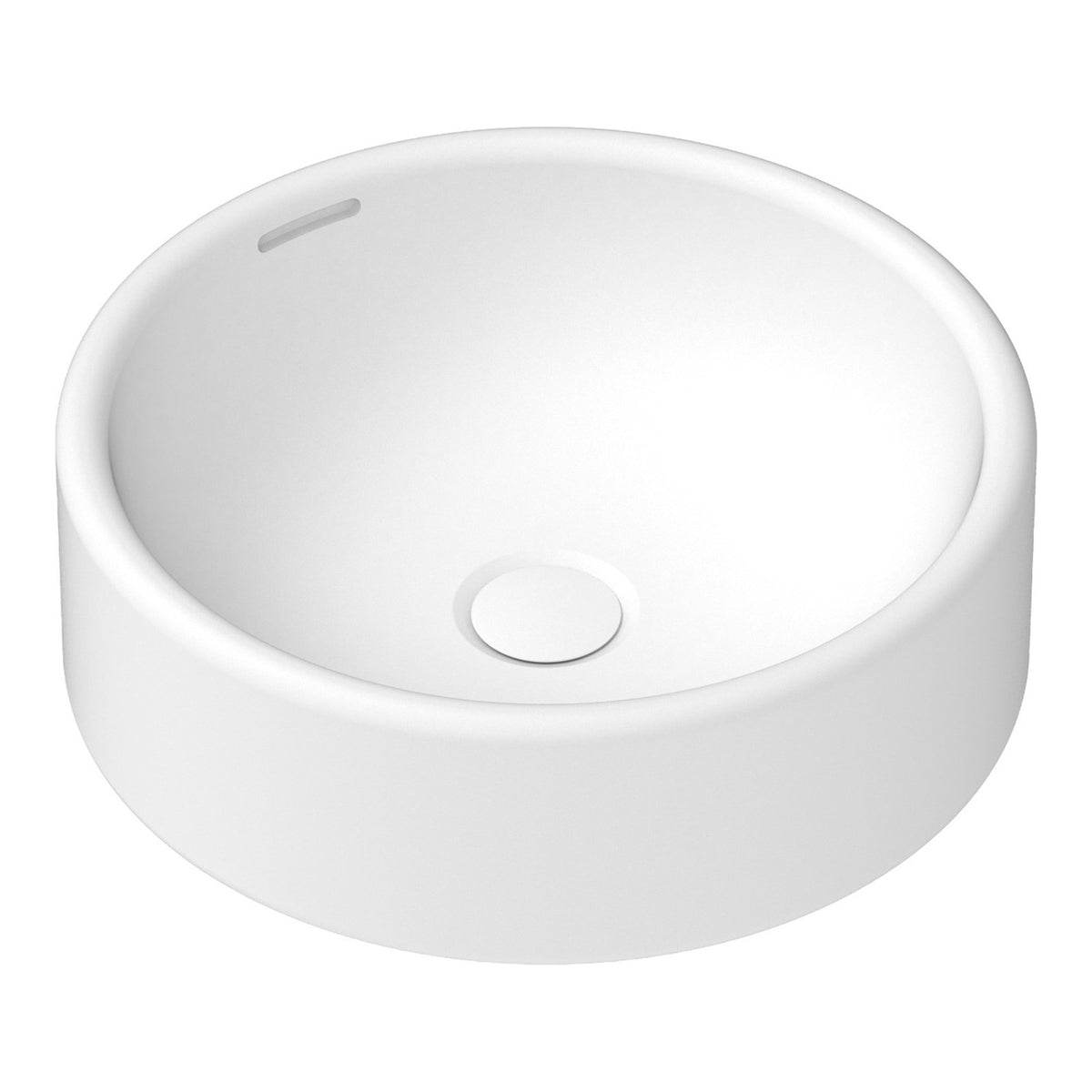 Overflow ADP Gerroa 390 Above Counter Basin - Matte White TOPCGER3939MW - The Blue Space