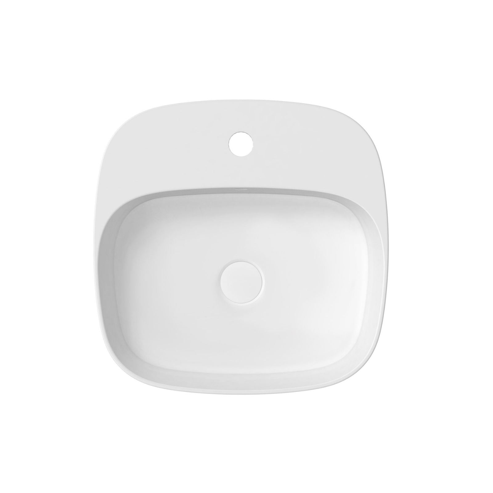 ADP Jill 420 x 420 Above Counter Basin Matte White TOPCJIL4242MW - The Blue Space