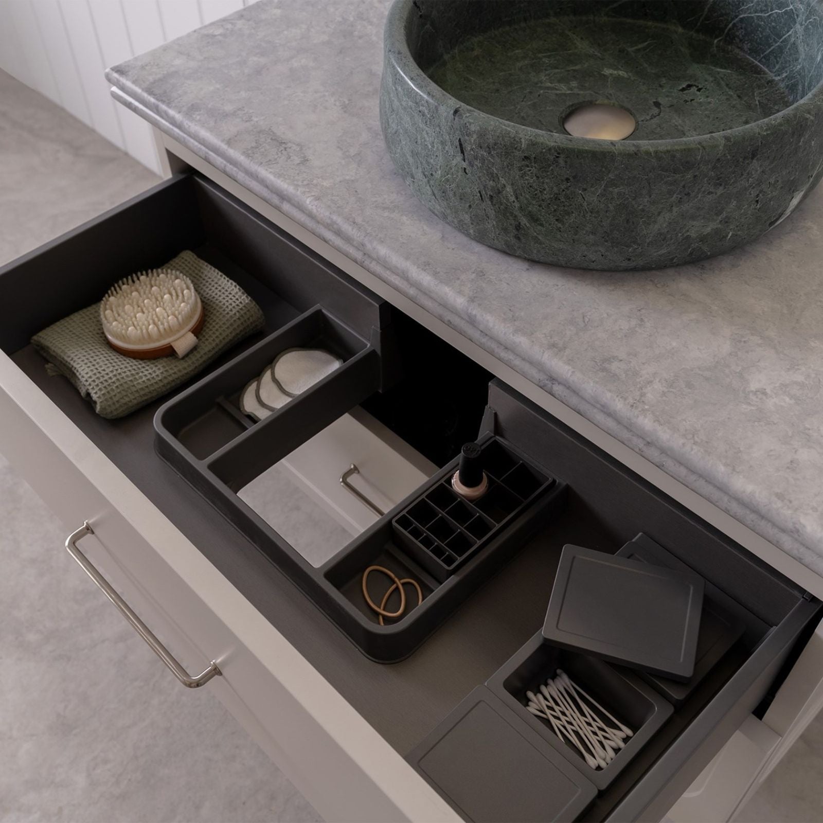 ADP Madden Wall Hung Vanity with Drawer Manor Cherry Pie Benchtop MADFAW0750WHLCP - The Blue Space