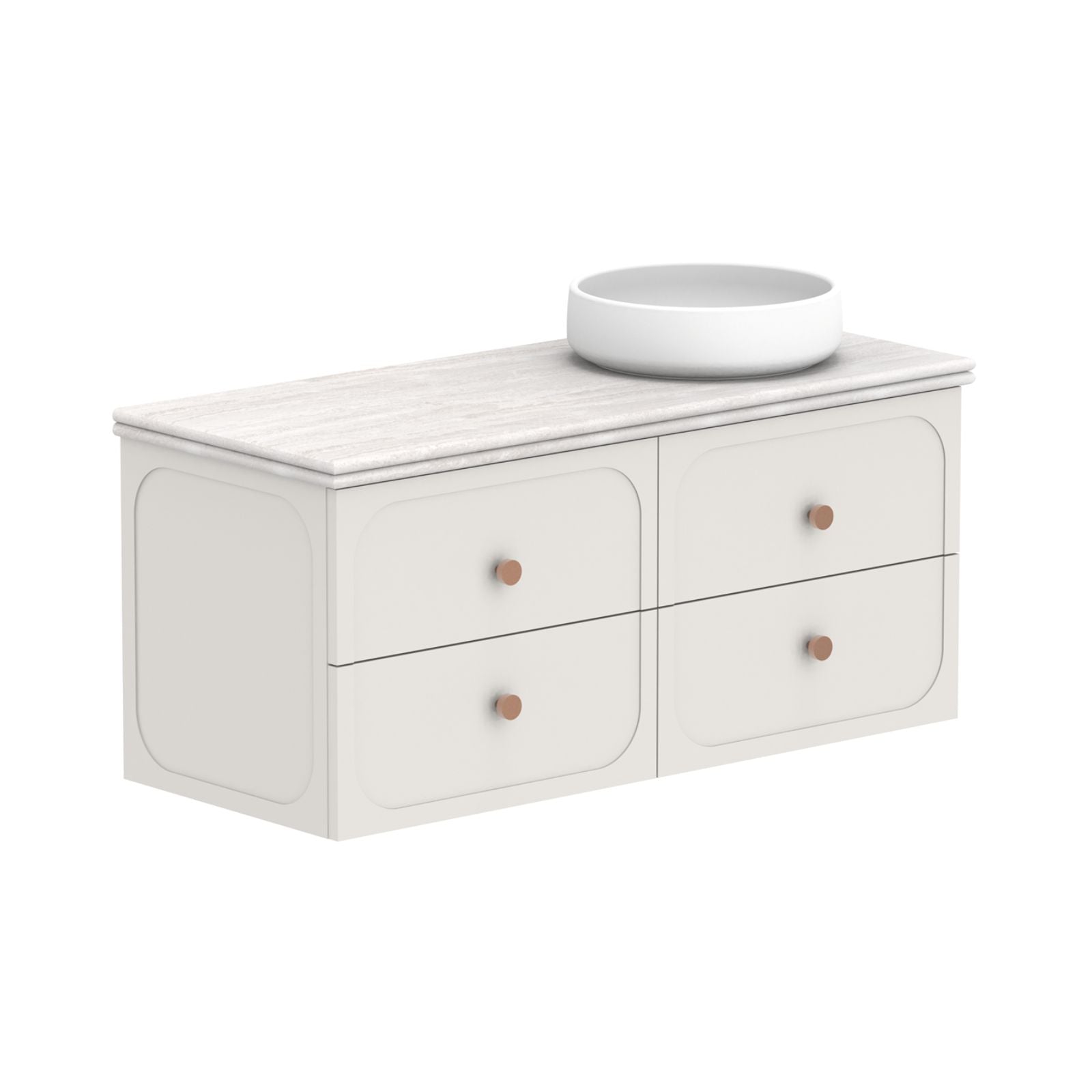 ADP Madden Wall Hung Vanity with Manor Cherry Pie Benchtop MADFAW1200WHRCP - The Blue Space