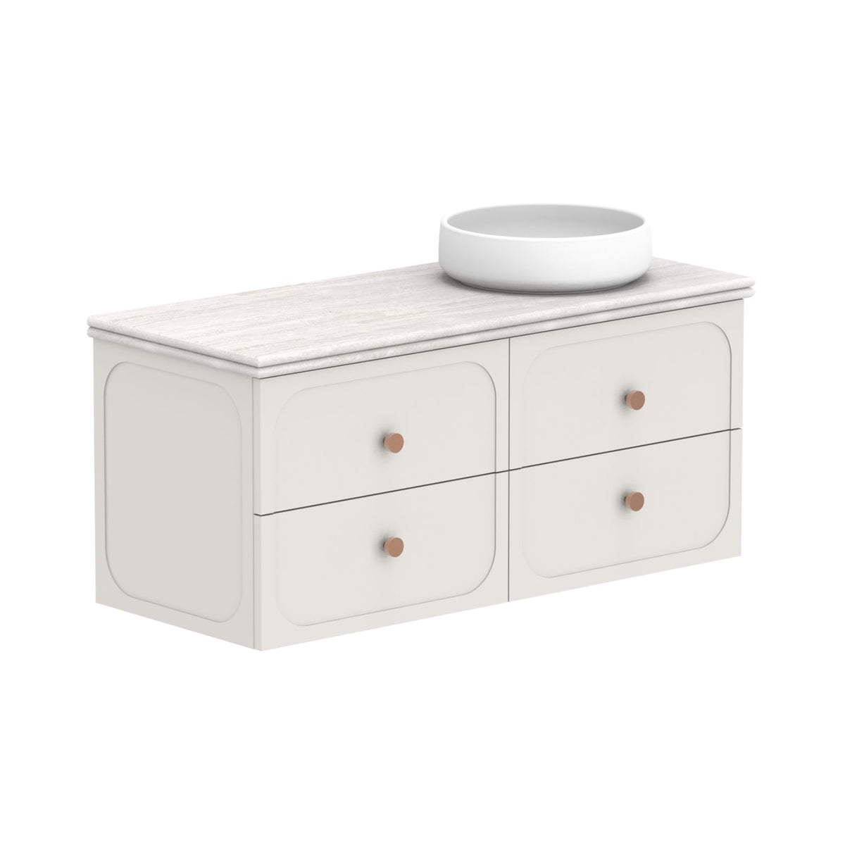 ADP Madden Wall Hung Vanity with Manor Cherry Pie Benchtop MADFAW1200WHRCP - The Blue Space