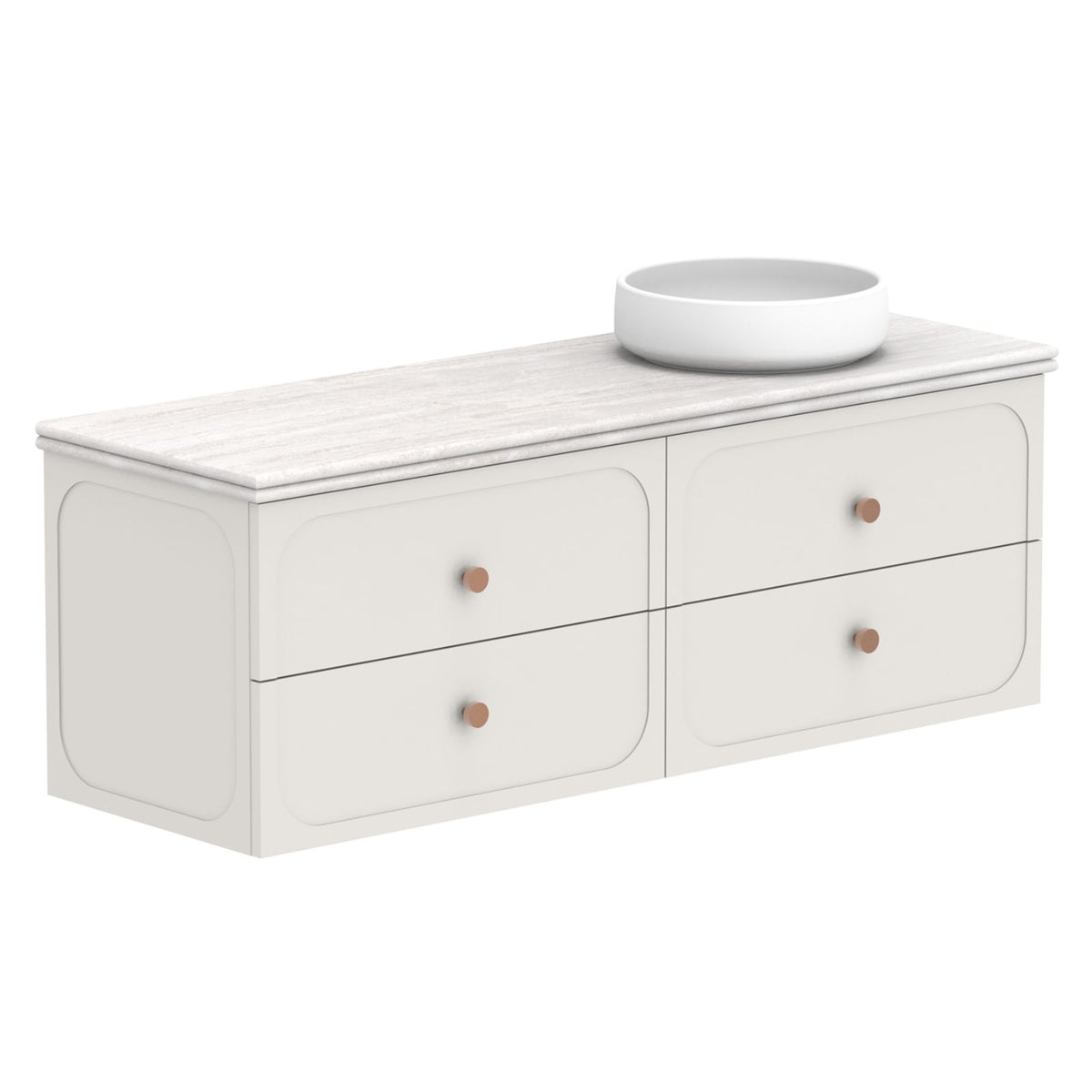 ADP Madden Wall Hung Vanity with Manor Cherry Pie Benchtop MADFAW1500WHRCP - The Blue Space