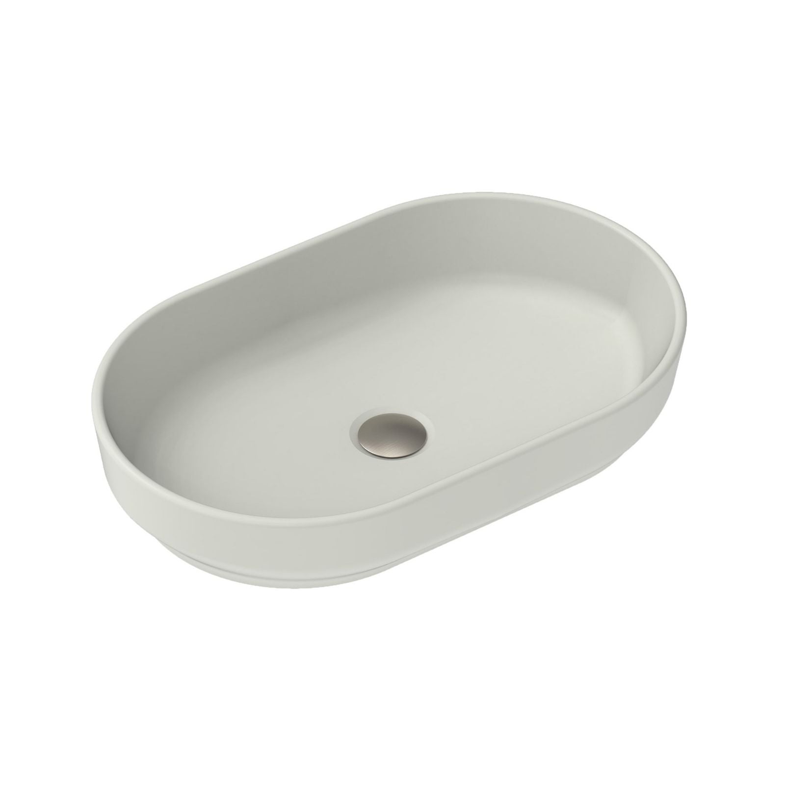 ADP Marilyn 550 x 350 Above Counter Basin Matte Concrete TOPCMAL550MC - The Blue Space