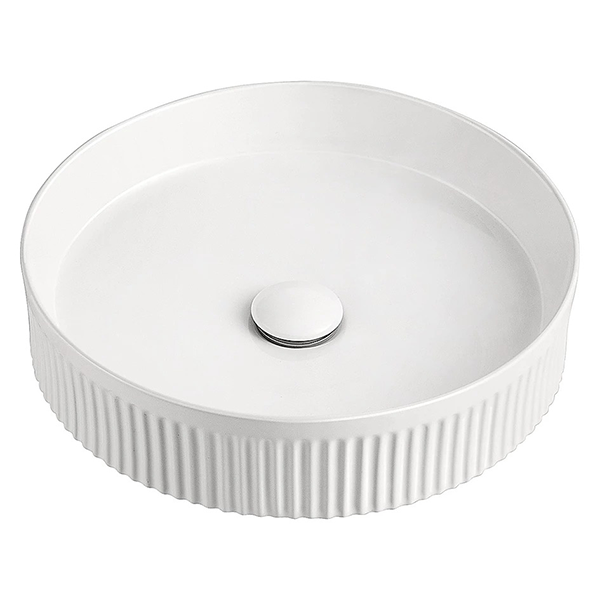 ADP Round Fluted Above Counter Basin - The Blue Space