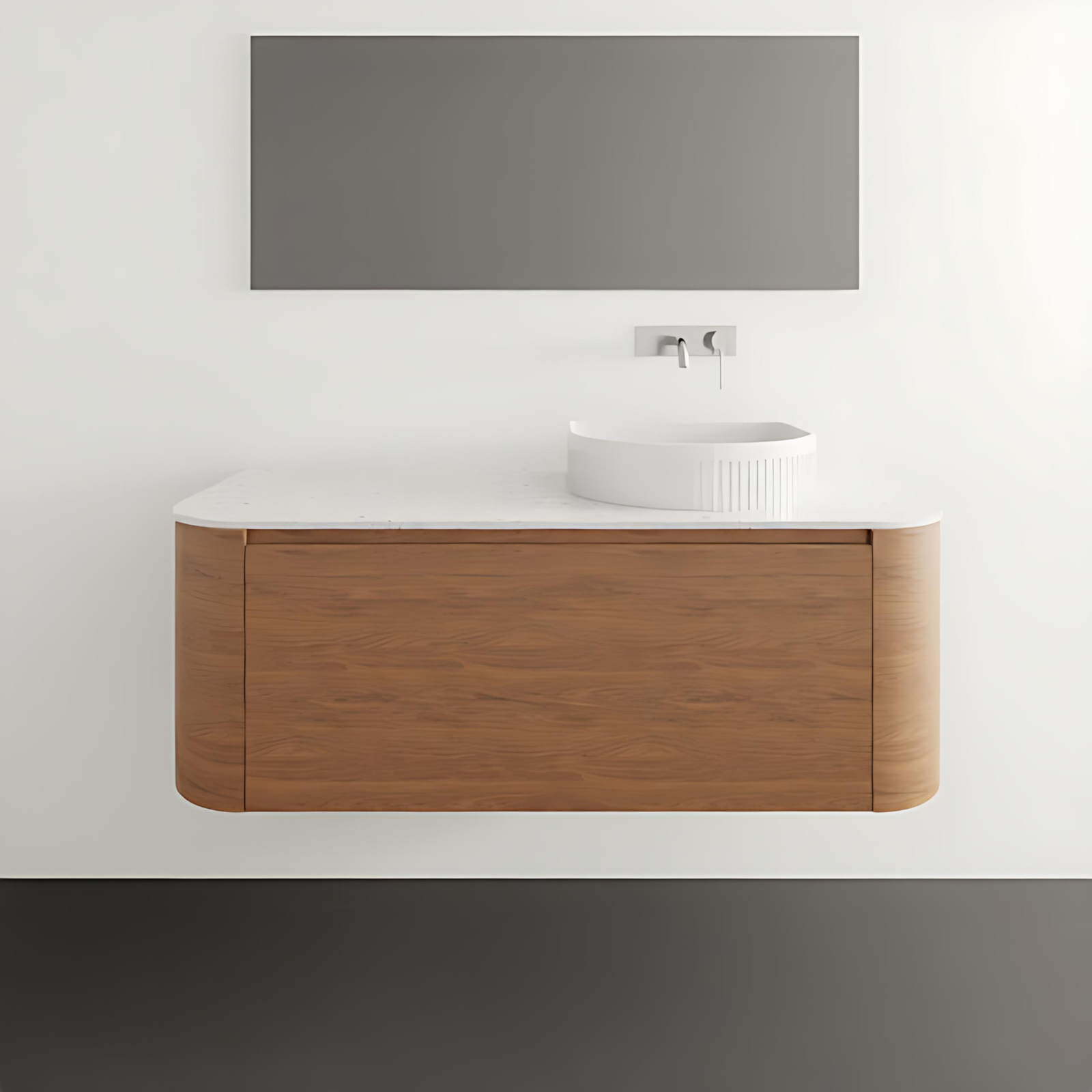 ADP Surry Wall Hung Vanity with Durasein Benchtop SURFAS1200WHRDU - The Blue Space