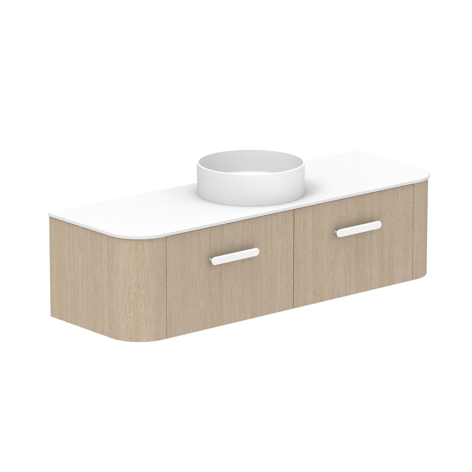 ADP Surry Wall Hung Vanity with Durasein Benchtop SURFAS1500WHCDU - The Blue Space