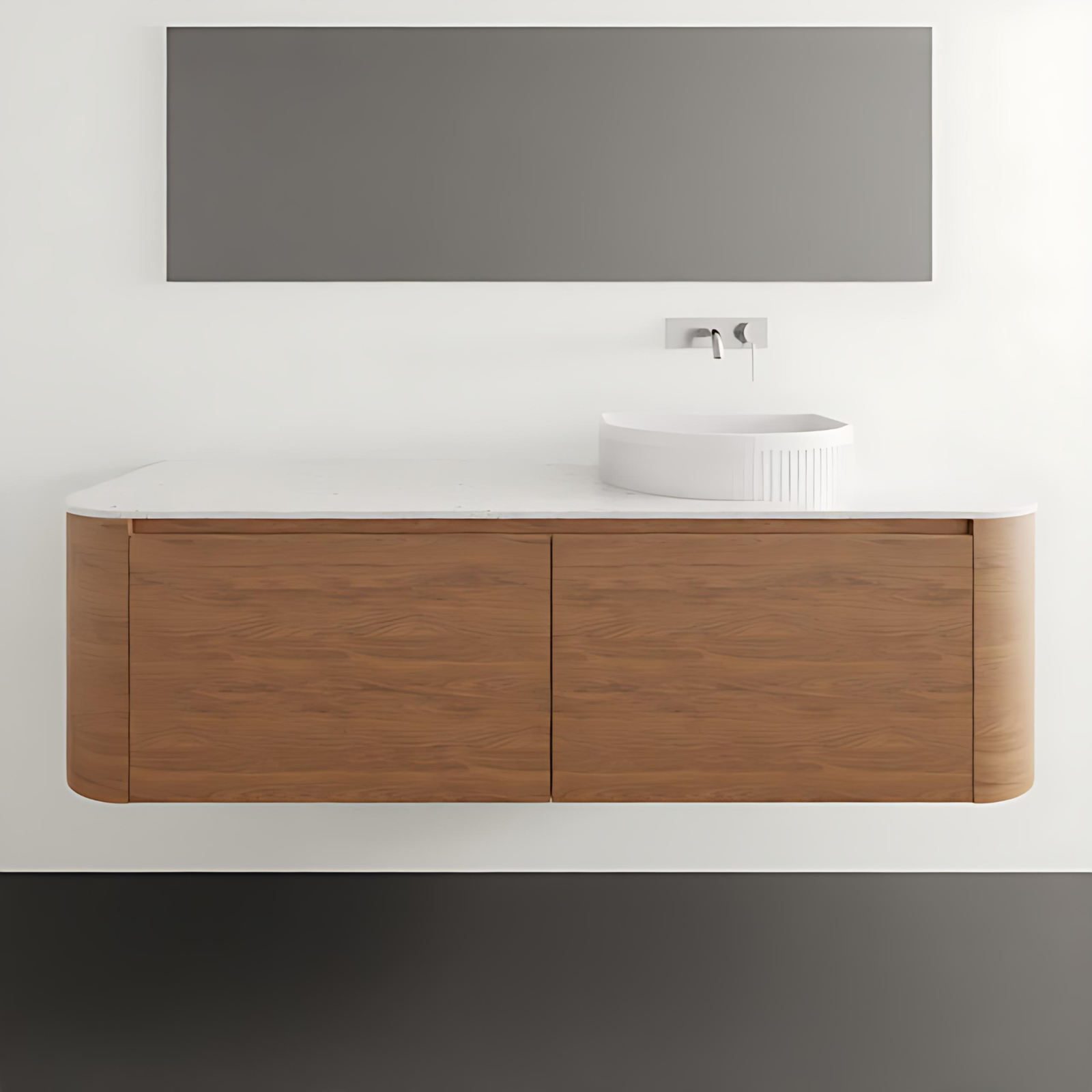 ADP Surry Wall Hung Vanity with Durasein Benchtop SURFAS1500WHRDU - The Blue Space