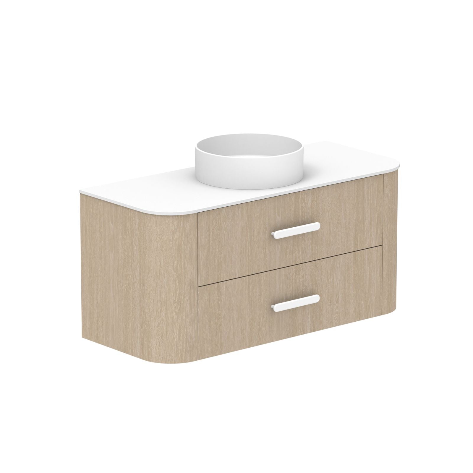 ADP Thea Wall Hung Vanity with Durasein Benchtop TEAFAW1200WHCCP - The Blue Space