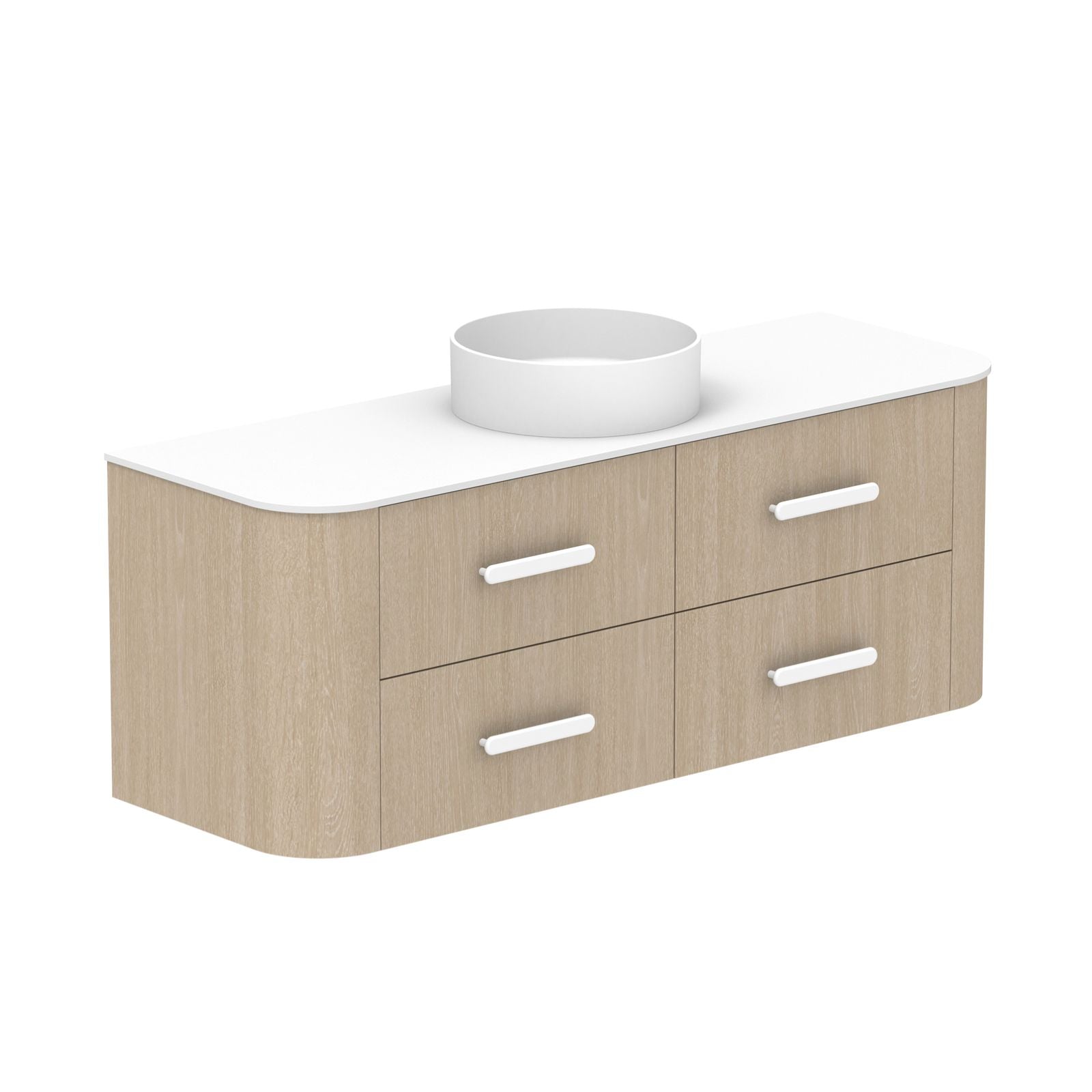 ADP Thea Wall Hung Vanity with Durasein Benchtop TEAFAW1500WHCCP - The Blue Space