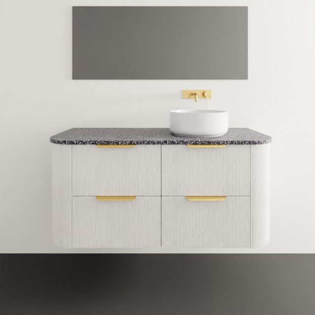 ADP Thirroul Wall Hung Vanity with Durasein Benchtop 1200mm Right Bowl THIFAW1200WHRDU | The Blue Space