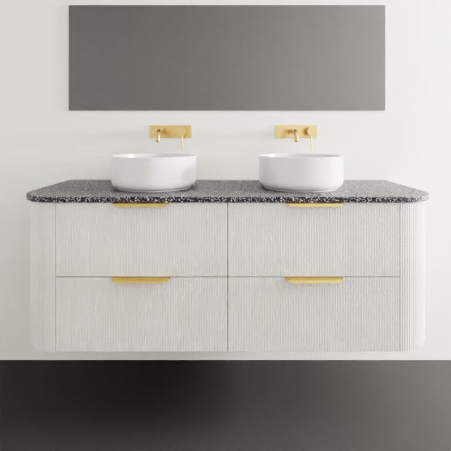 ADP Thirroul Wall Hung Vanity with Durasein Benchtop 1500mm Double Bowl THIFAW1500WHDDU | The Blue Space