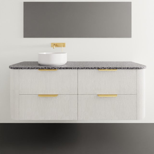 ADP Thirroul Wall Hung Vanity with Durasein Benchtop 1500mm Left Bowl THIFAW1500WHLDU | The Blue Space