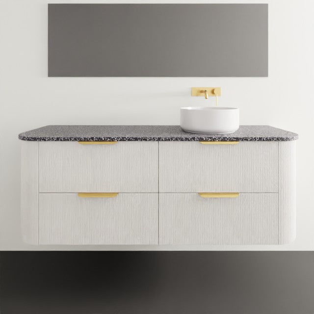 ADP Thirroul Wall Hung Vanity with Durasein Benchtop 1500mm Right Bowl THIFAW1500WHRDU | The Blue Space