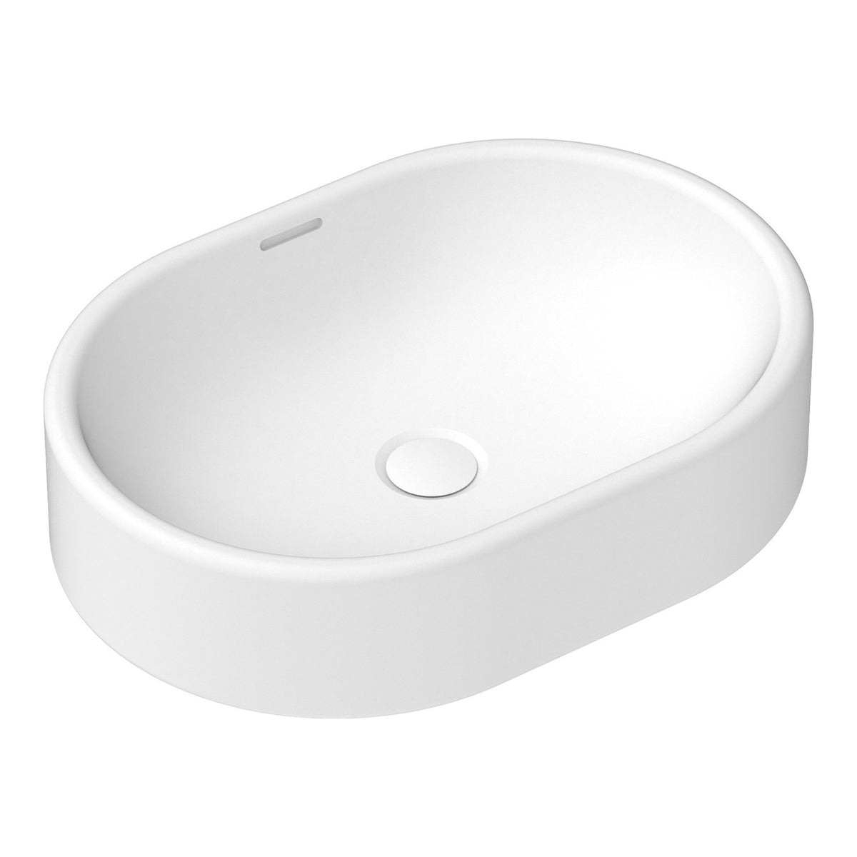 Overflow ADP Werri 530 x 380 Above Counter Basin - Matte White TOPCWER5338MW - The Blue Space