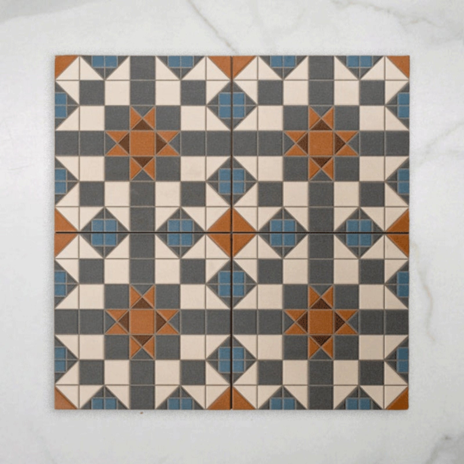 Pattern Alicante Heathcote Matt Cushioned Edge Porcelain Tile 316x316mm 3FEDCAM - The Blue Space