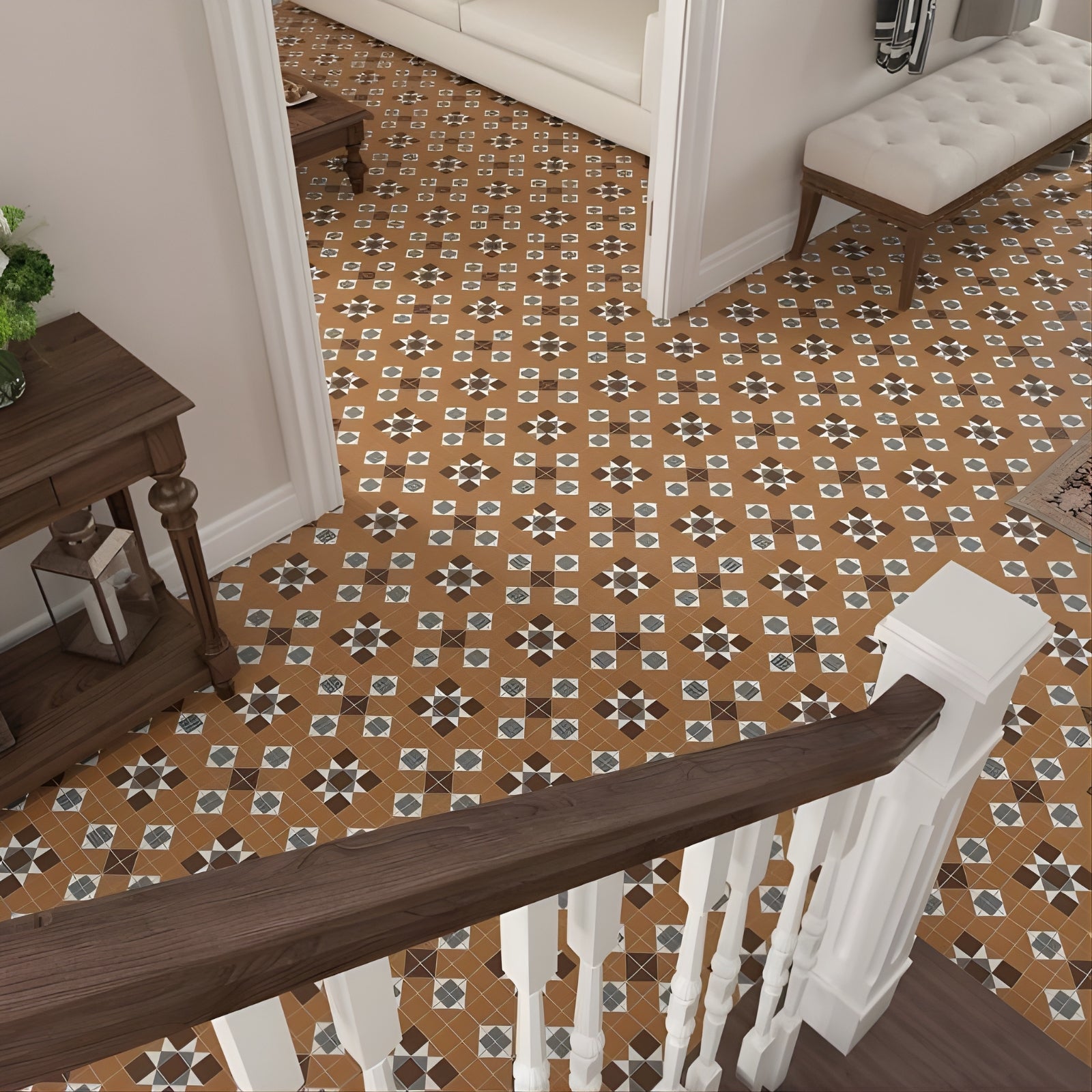 Lifestyle Alicante Shrewsbury Matt Cushioned Edge Porcelain Tile 316x316mm 3FEDYOM - The Blue Space