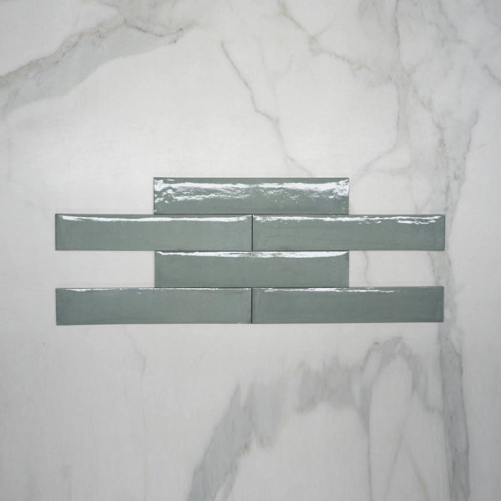 Brick Aqua Theo Subway Tile 75 x 400mm Italian Porcelain 75FRAVEBR - The Blue Space