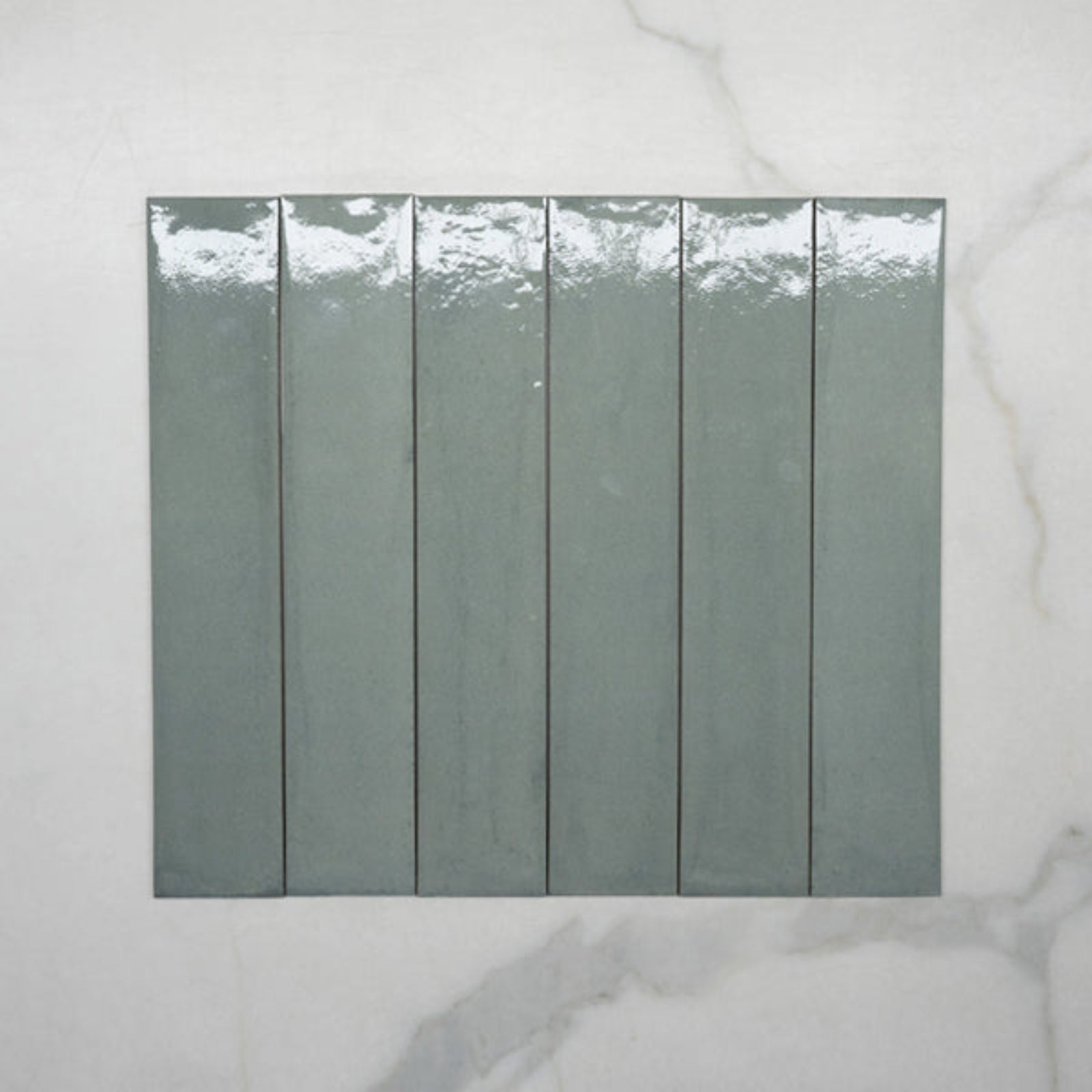 Faces No Hand Aqua Theo Subway Tile 75 x 400mm Italian Porcelain 75FRAVEBR - The Blue Space