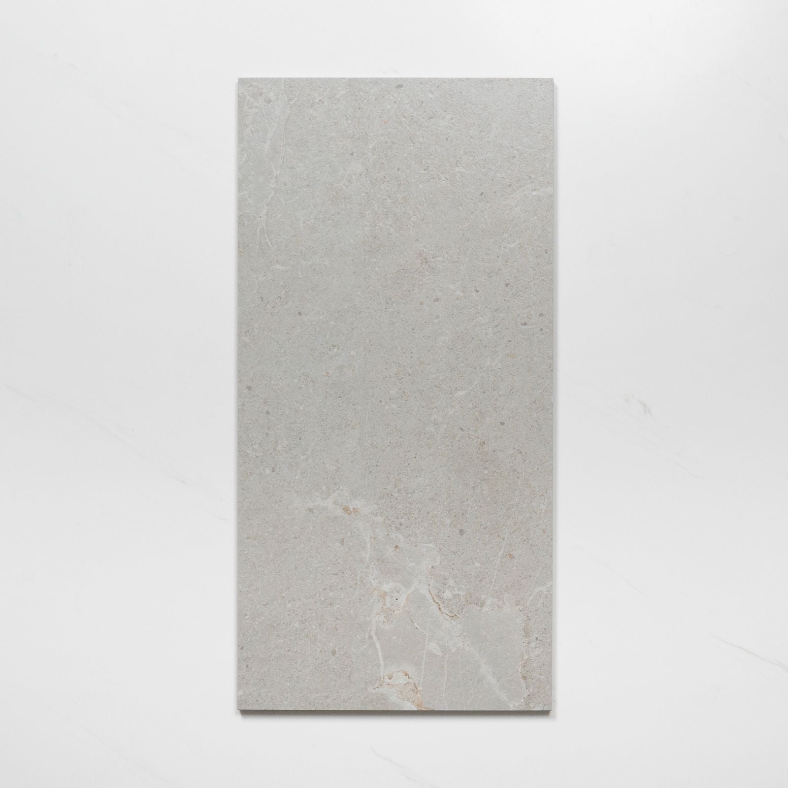 Single Auralis Warm Grey Honed Porcelain Tile 600 x 1200mm 612ARDLGH - The Blue Space