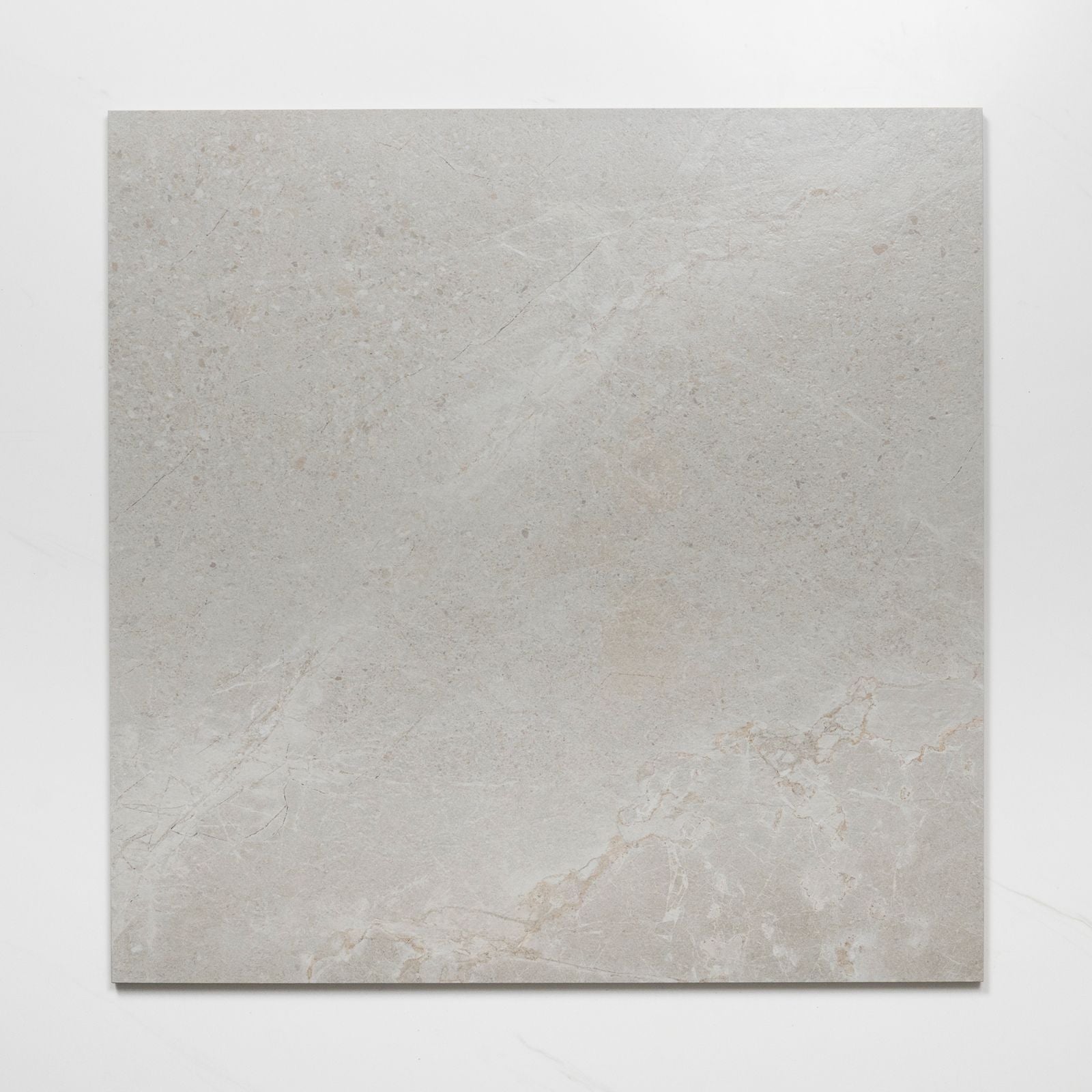 Faces Auralis Warm Grey Honed Porcelain Tile 600 x 600mm 6ARDLGH - The Blue Space