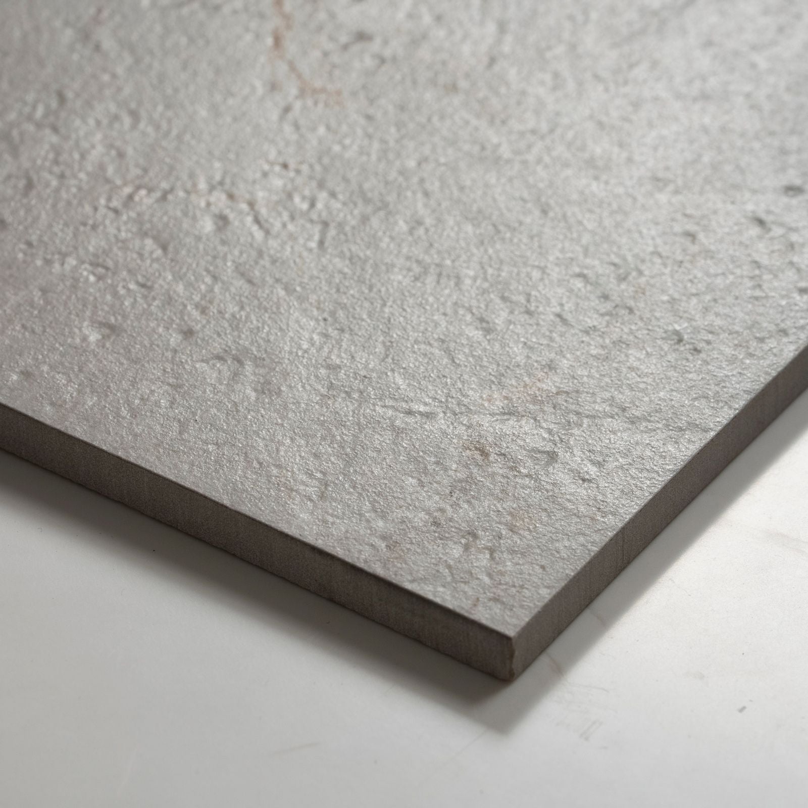 Oblique Auralis Warm Grey Honed Porcelain Tile 600 x 600mm 6ARDLGH - The Blue Space