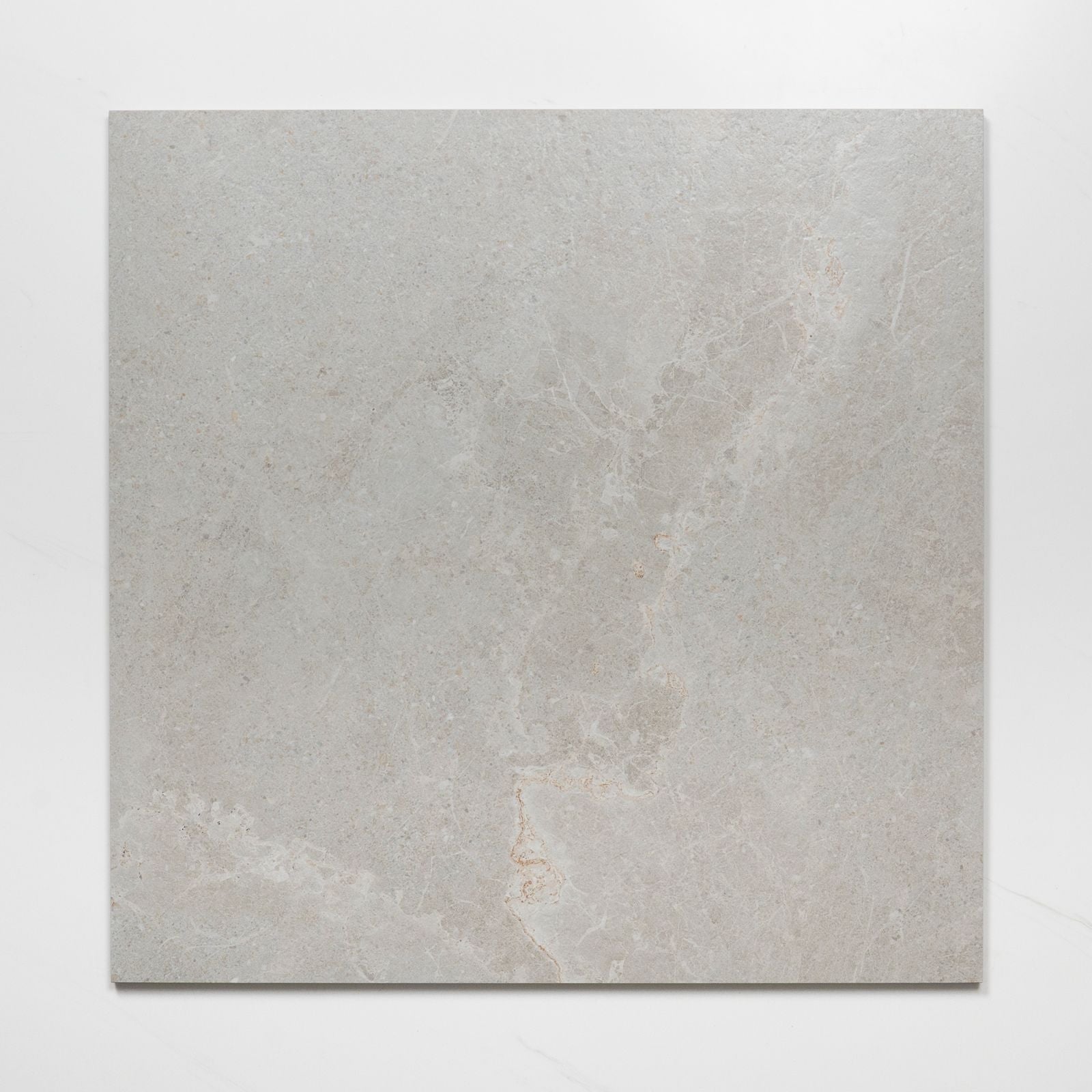 Single No Hand Auralis Warm Grey Honed Porcelain Tile 600 x 600mm 6ARDLGH - The Blue Space