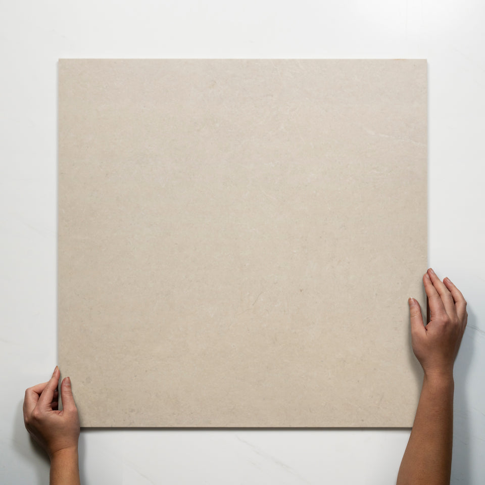 Avedon Chalk Limestone Look Porcelain Outdoor Tile P5 600×600mm