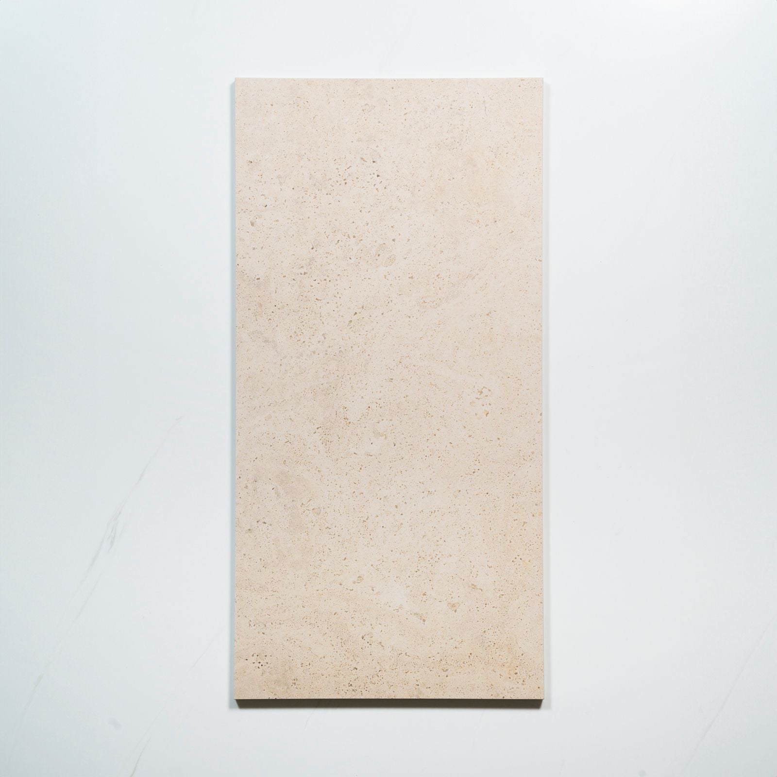 No Hand Avorio Cream Travertine Look Matte Porcelain Tile 300 x 600mm CLAIVTG1 - The Blue Space