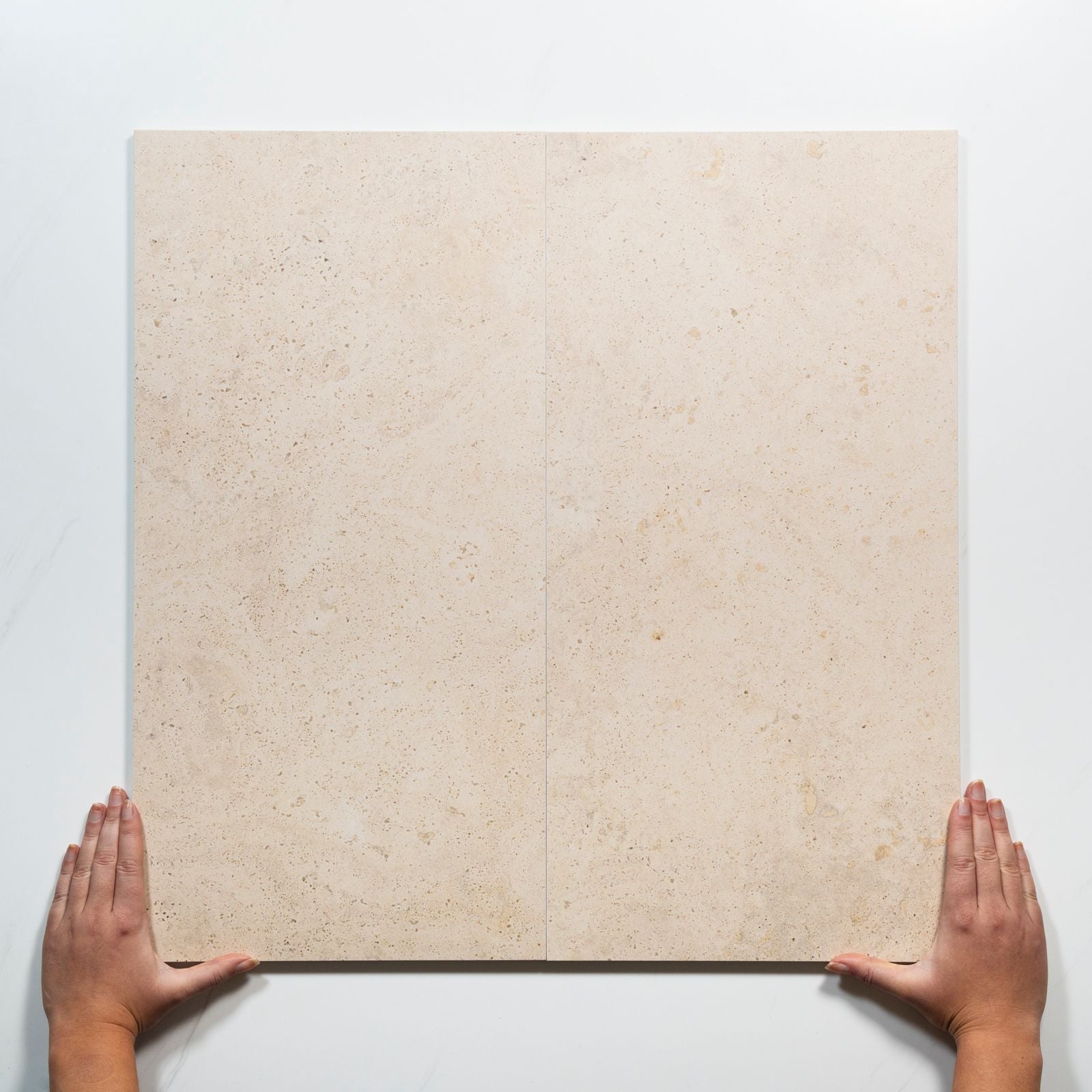 Pattern Lay With hand Avorio Cream Travertine Look Matte Porcelain Tile 300 x 600mm CLAIVTG1 - The Blue Space