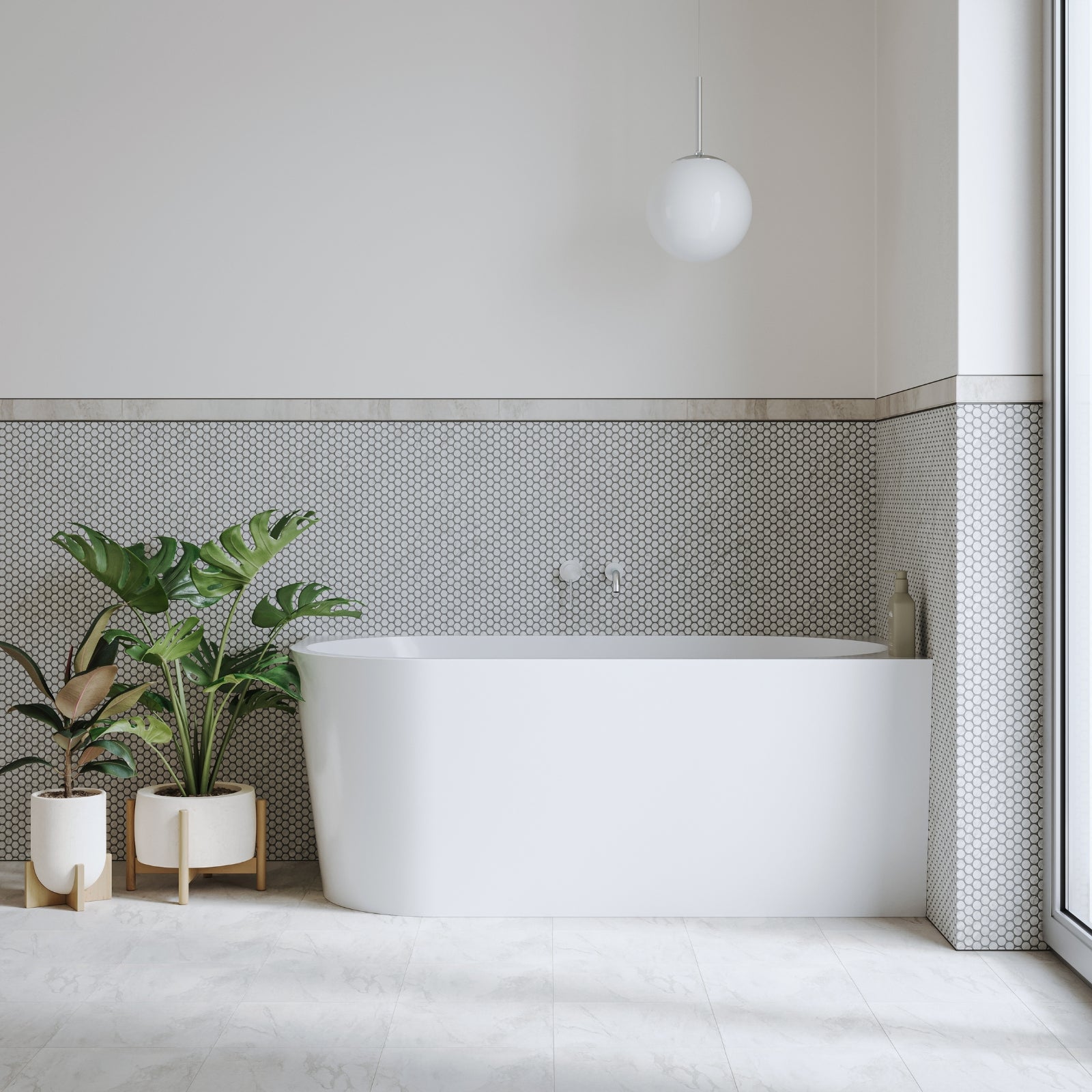 Lifestyle Bao Bon 1700mm Back to Corner Bath - Right Hand Corner BAO500317R - The Blue Space