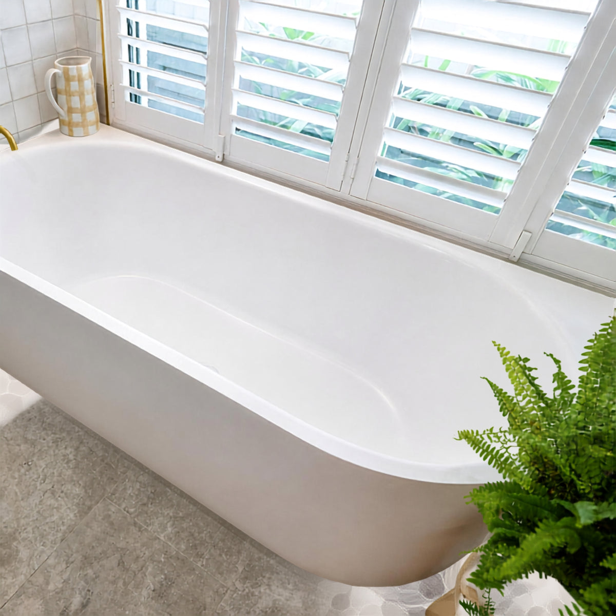 Bao Elegant 1700mm Back to Corner Bath BAO200217R - The Blue Space