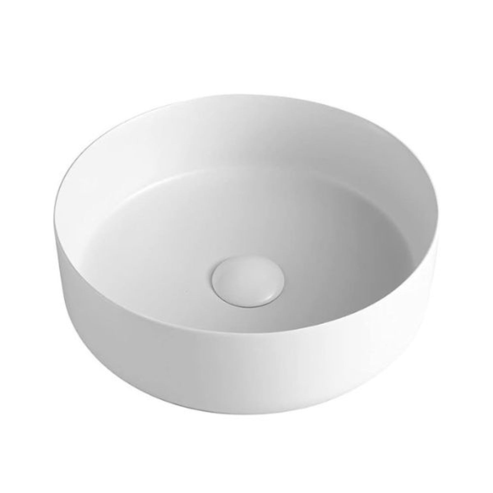 Bao Round 360mm Above Counter Basin - Matte White BAO10360MW - The Blue Space