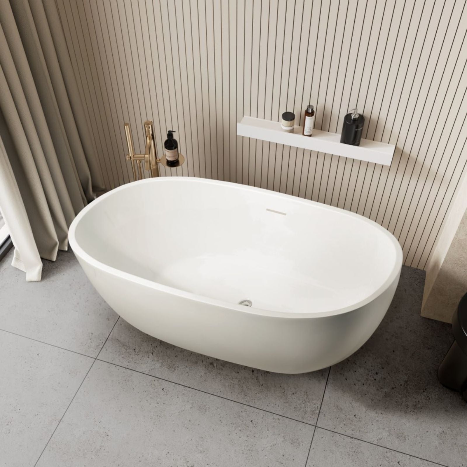 Lifestyle 2 BelBagno H Collection Shelf 800 BB-H-800-MW - The Blue Space