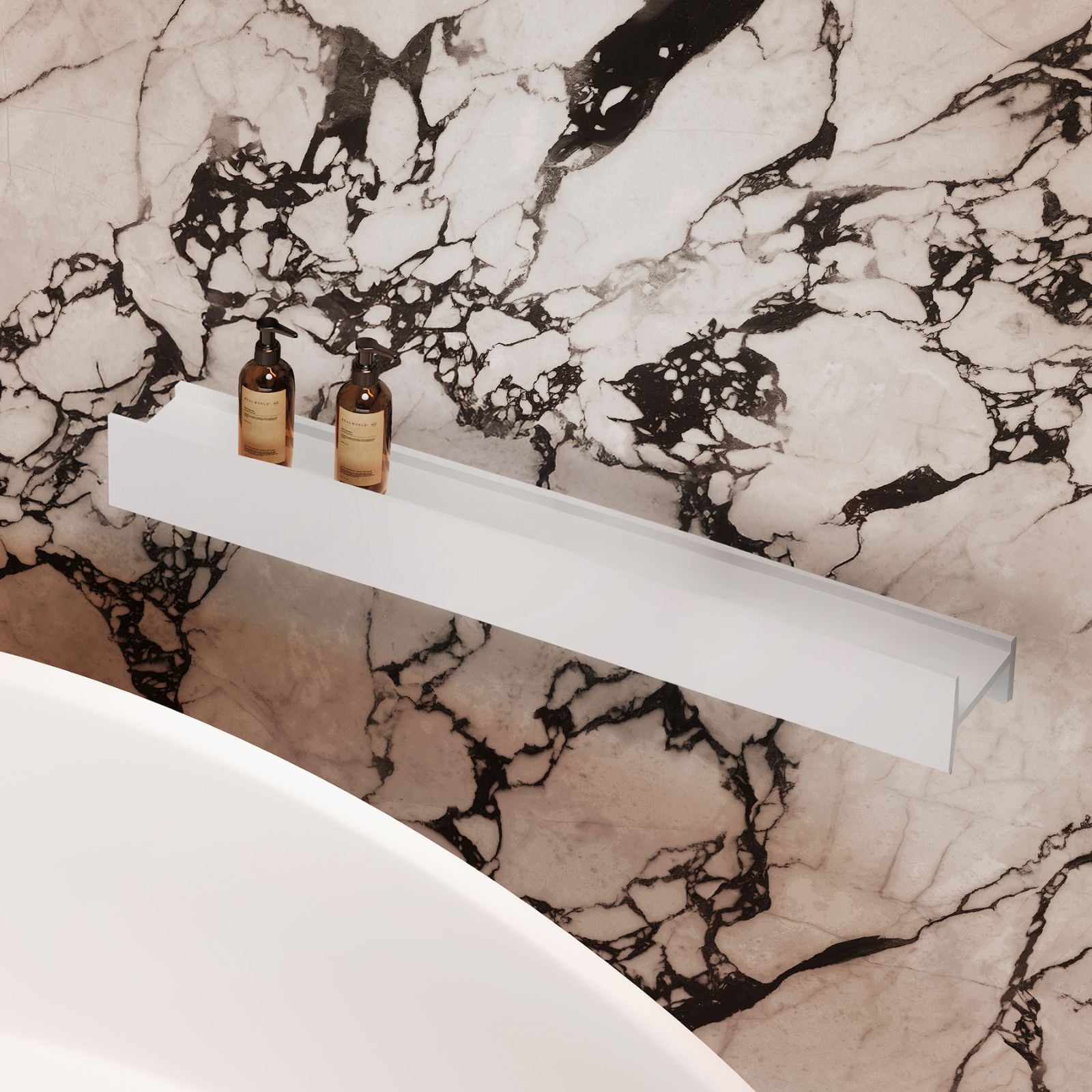 Lifestyle 3 BelBagno H Collection Shelf 800 BB-H-800-MW - The Blue Space