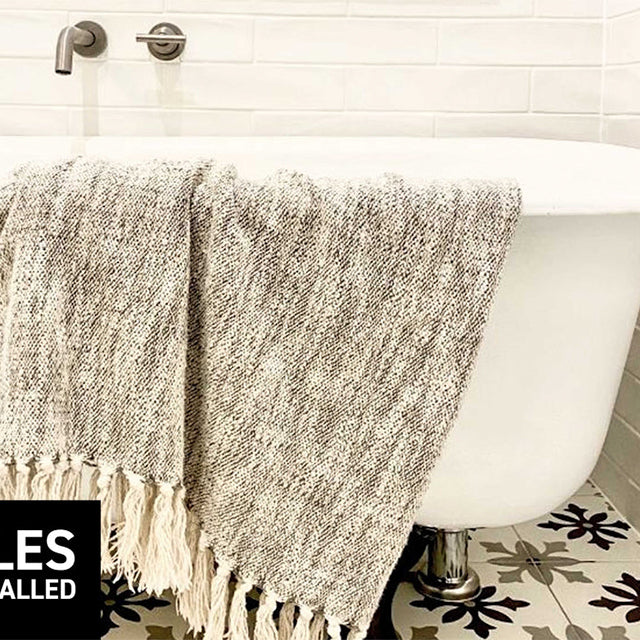 Bianco Rylee Subway Tile Textured Matt 75 x 300 x 9mm Italian Ceramic | The Blue Space