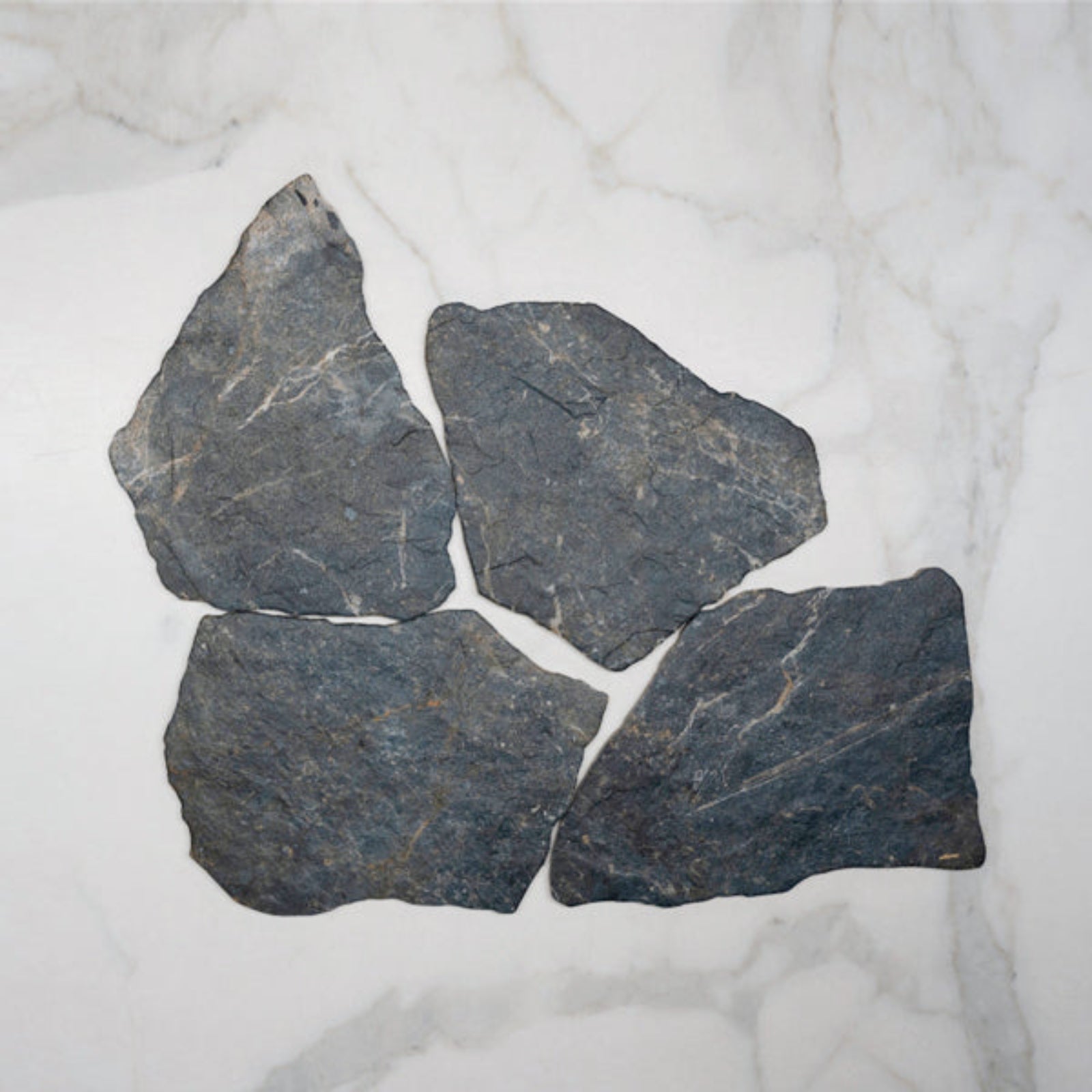 No Hand lack Aria Stone Tile Matte Crazy Pave Porcelain - The Blue Space