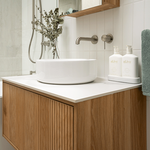 Ingrain Grooved Wall Hung Vanity
