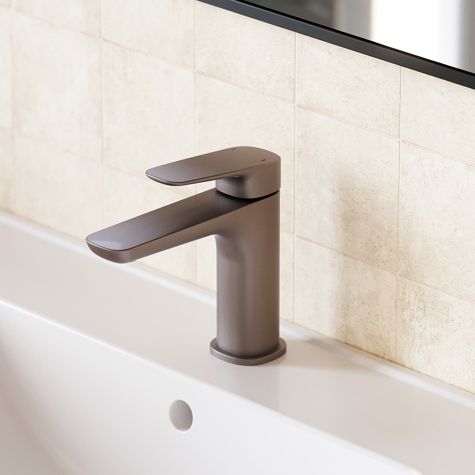 Caroma Contura II Basin Mixer - Brushed Bronze 849050BBZ6AF | The Blue Space