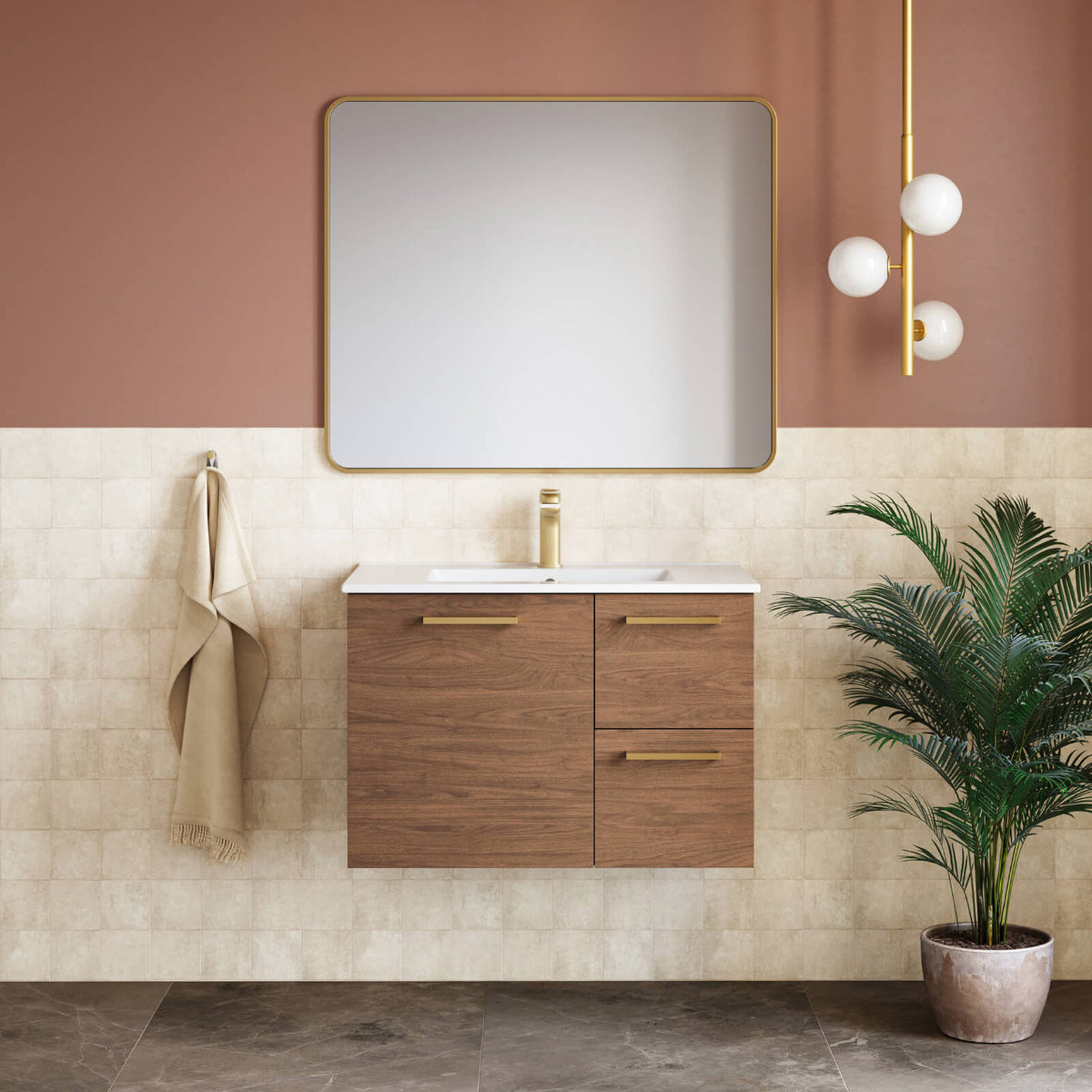 Caroma Contura II Basin Mixer - Brushed Bronze 849050BBZ6AF | The Blue Space