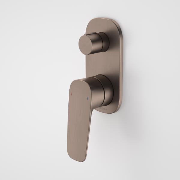 Caroma Contura II Bath/Shower Mixer with Diverter - Brushed Bronze 849057BBZ