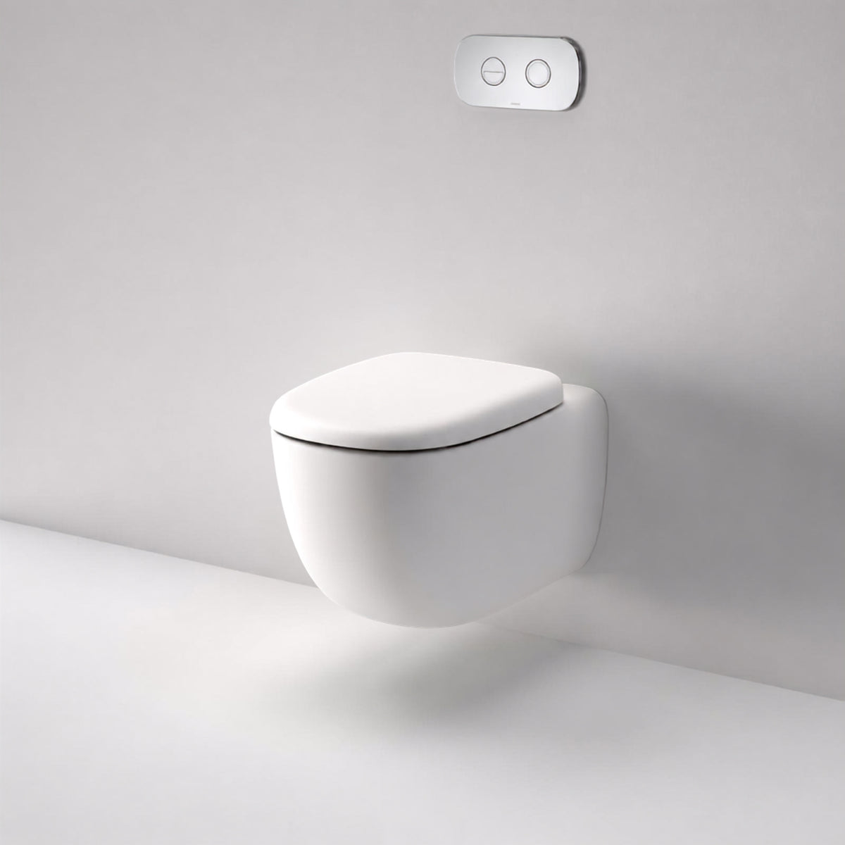 Caroma Contura II Cleanflush Wall Hung Invisi Series II Suite GermGard - Matte White 849001MW - The Blue Space