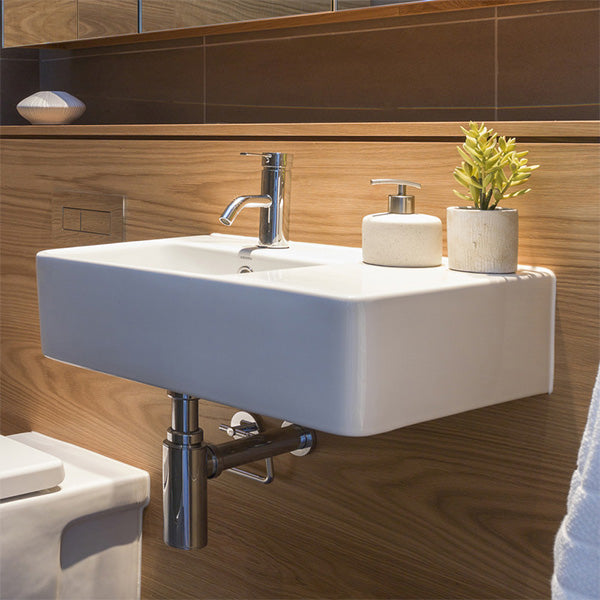 Caroma Cube Extension Wall Basin by Caroma - The Blue Space