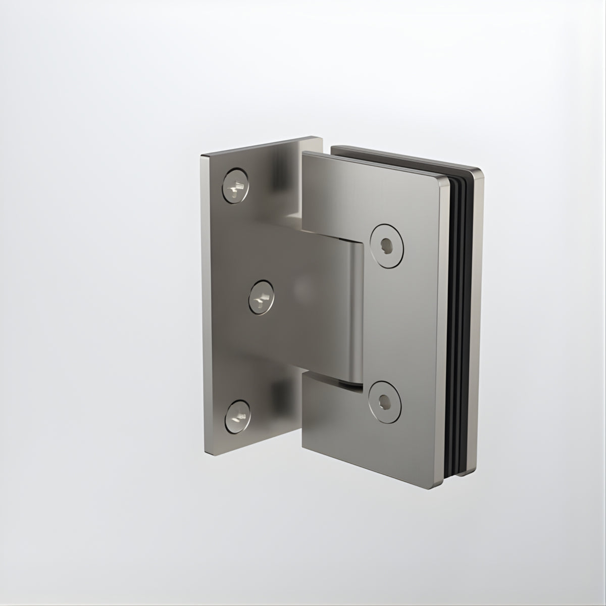 Back Caroma Glass to Wall Shower Door Hinge Brushed Nickel 14228004BN - The Blue Space