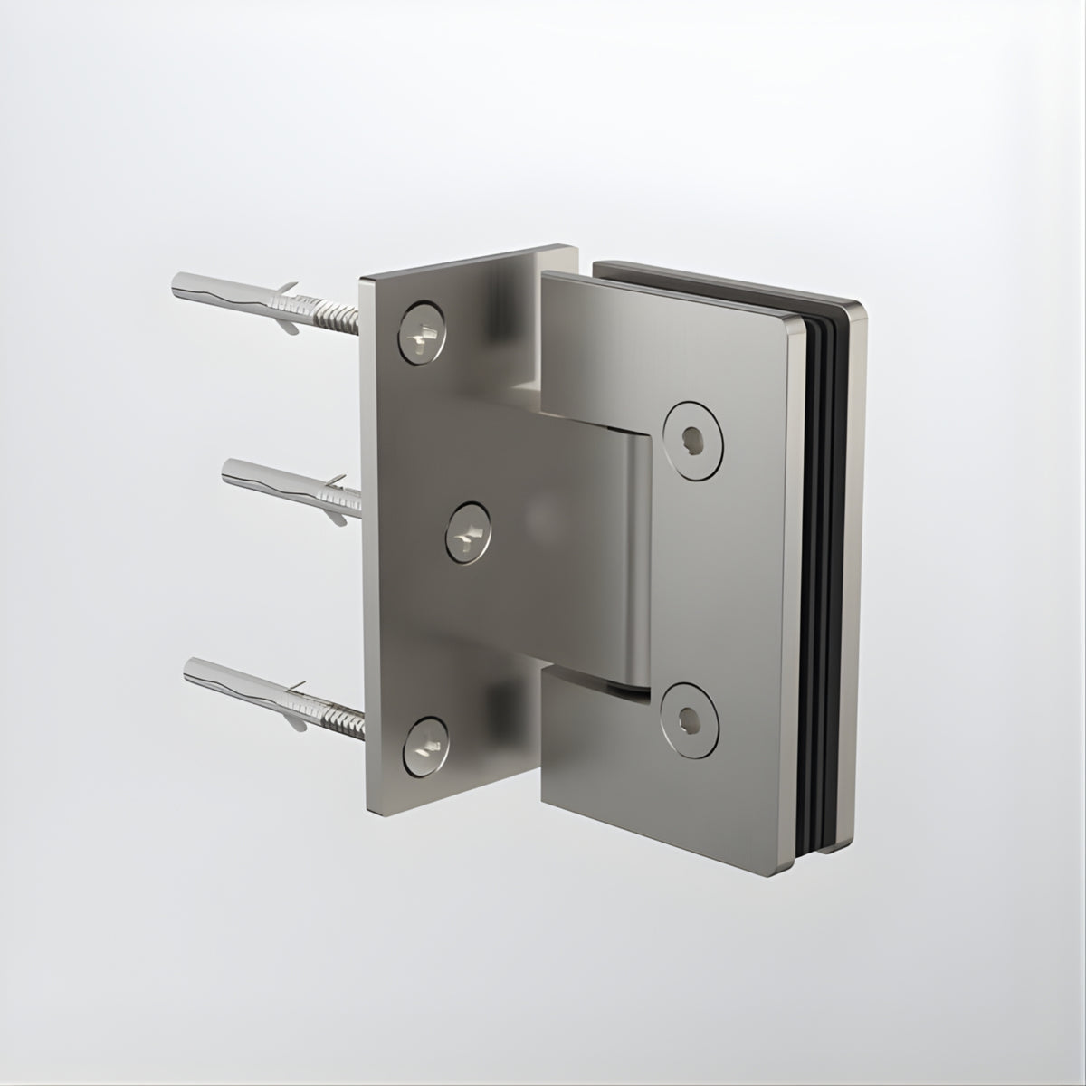 Back With Screw Caroma Glass to Wall Shower Door Hinge Brushed Nickel 14228004BN - The Blue Space
