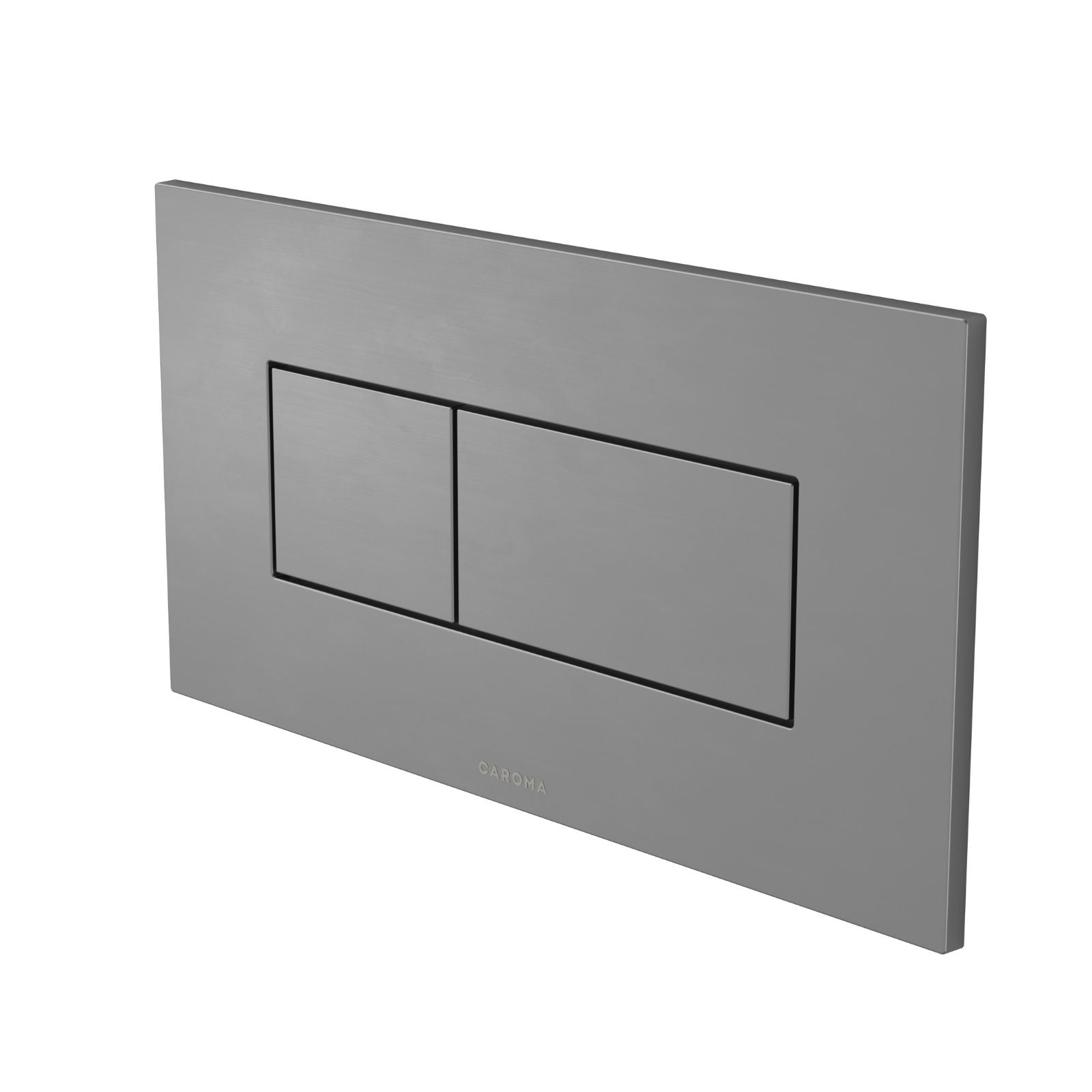 Angle Caroma Invisi Series II® Rectangle Dual Flush Plate & Buttons (Metal) Gunmetal 237020GM - The Blue Space