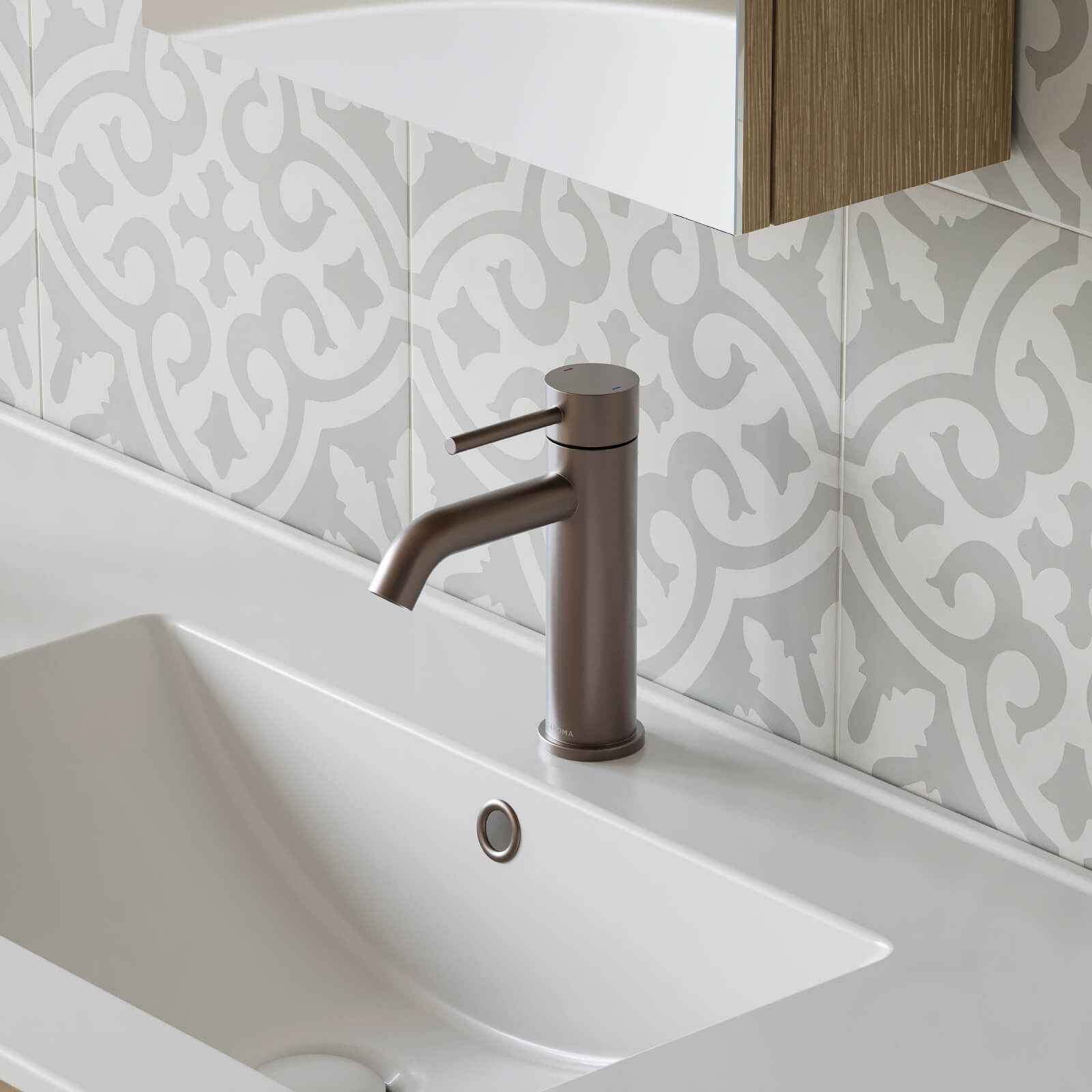 Caroma Liano II Basin Mixer - Brushed Bronze 96341BBZ6AF - The Blue Space