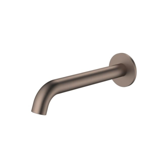 Angle Caroma Liano II Basin/Bath Outlet 210mm - Round Cover Plate - Brushed Bronze 96374BBZ6AF - The Blue Space