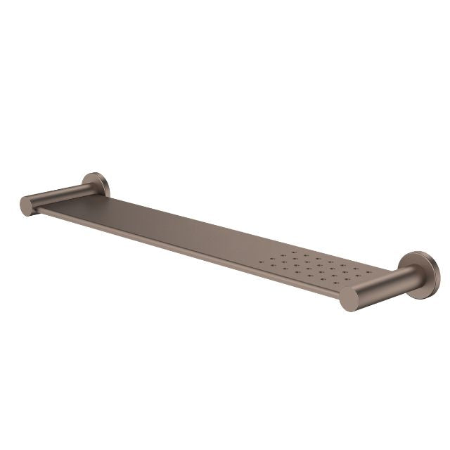 Angle Caroma Liano II Bathroom Shelf - Brushed Bronze 96449BBZ - The Blue Space